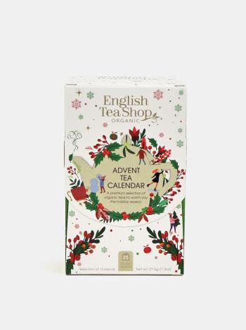 Biely čajový adventný kalendár English Tea Shop