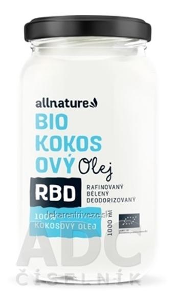 Allnature BIO KOKOSOVÝ Olej RBD bez vône 1x1000 ml