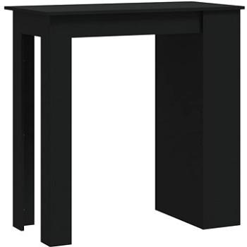 Barový stôl s úložným regálom čierny 102 × 50 × 103,5 cm, 809468