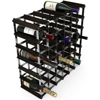 RTA stojan na 42 fliaš vína, čierny jaseň – pozinkovaná oceľ/rozložený (WINE0074)