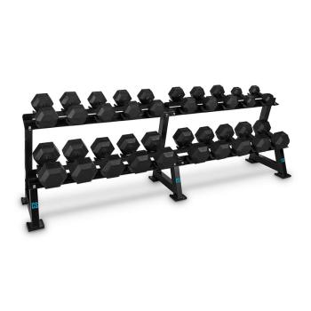 Capital Sports Dumbbell Rack Set, stojan na činky, sada, 20 miest, 10 x pár činiek