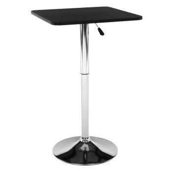 Barový stôl s nastaviteľnou výškou, čierna, 57x84-110 cm, FLORIAN P5, poškodený tovar