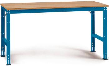 Manuflex AU4065.5007 UNIVERSAL štandardný pracovný stôl s multiplexovou doskou, ŠxHxV = 1500 x 1000 x 760-870 mm  Farba: