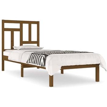 Rám postele medovo hnedý masívna borovica 90 × 200 cm, 3104531