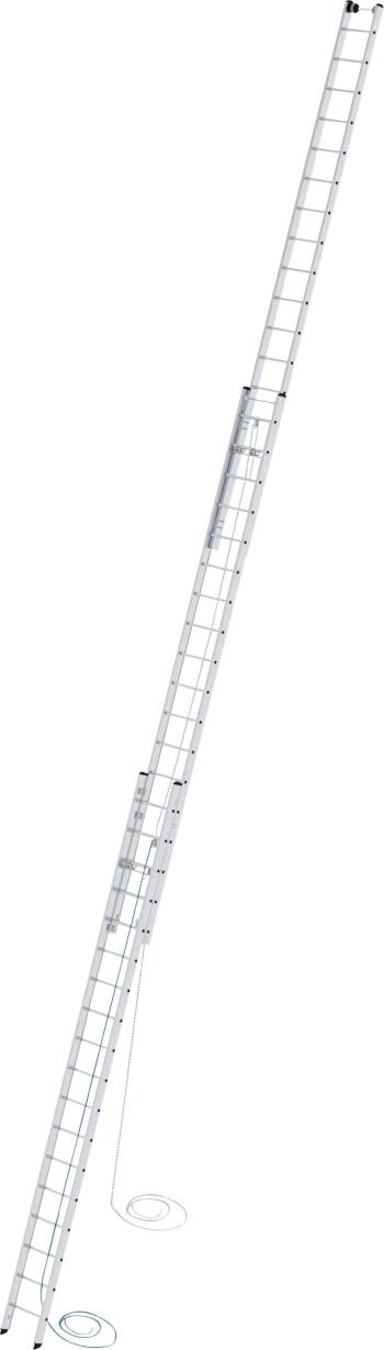 MUNK Günzburger Steigtechnik  22318 hliník výsuvný hliníkový rebrík s lanom  Max.prac. výška: 13.6 m