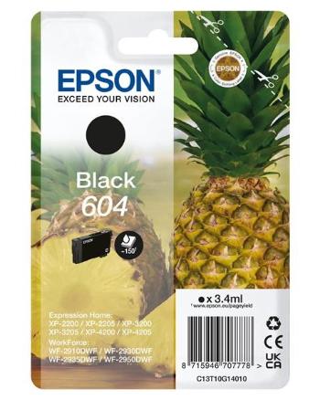 EPSON ink čer Singlepack "Ananas" Black 604 Ink, ČB 150 stran