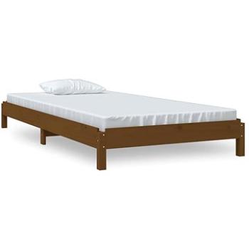 Stohovateľná posteľ medovo hnedá 90 × 190 cm masívna borovica, 820405