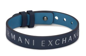 Armani Exchange Štýlový pánsky kožený náramok AXG0106040