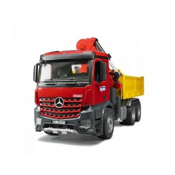 Bruder Nákladné auto Mercedes so žeriavovým ramenom a 2 paletami, 54,5 x 18,5 x 27 cm