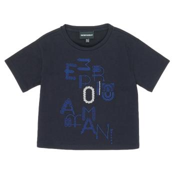 Emporio Armani  6H3T7R-2J4CZ-0926  Tričká s krátkym rukávom Modrá