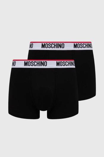 Boxerky Moschino Underwear 2-pak pánske, čierna farba, 241V1A13944300