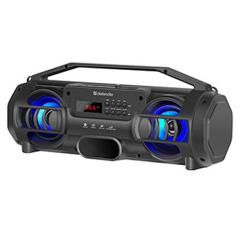 Defender reproduktor G104, Li-Ion, 2.0, 12W, černý, regulace hlasitosti, LED podsvícení, BT 5.0, TWS, FM, MicroSD, 70Hz~18kHz