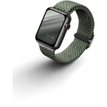 UNIQ Aspen Braided remienok pre Apple Watch 42/44/45/Ultra 49mm zelený (UNIQ-44MM-ASPGRN)