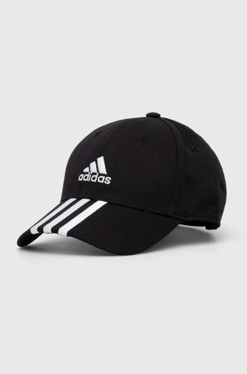 Bavlnená šiltovka adidas Performance čierna farba, s nášivkou