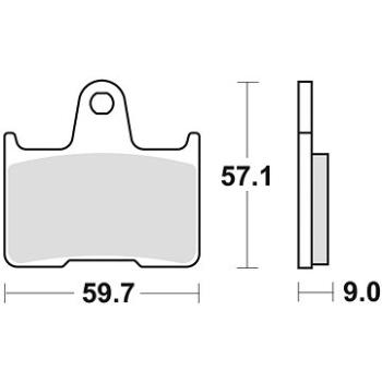 Braking brzdové doštičky (semi-metalická zmes SM1) (2 ks) M501 – 174 (M501-174)