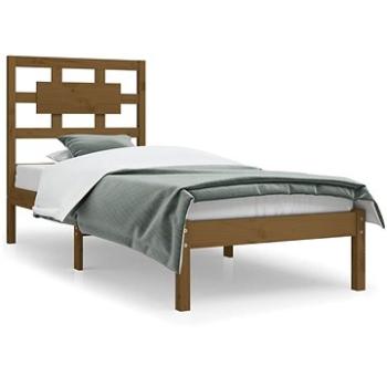 Rám postele medovo hnedý masívna borovica 90 × 200 cm, 3107341