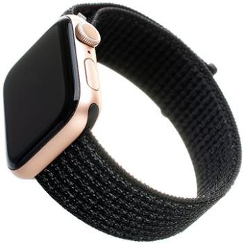 FIXED Nylon Strap pre Apple Watch 38/40/41mm reflexný čierny (FIXNST-436-REBK)