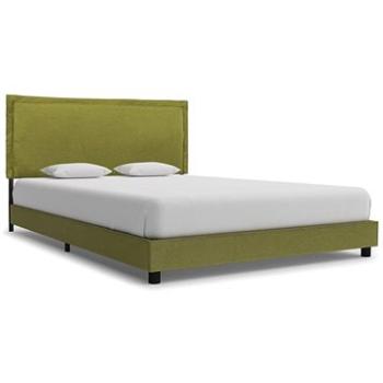 Rám postele zelený textil 140 × 200 cm (280998)
