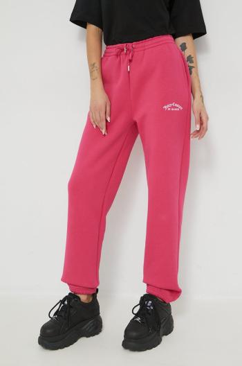 Tepláky Juicy Couture dámske, ružová farba, jednofarebné