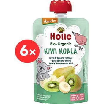 HOLLE Kiwi Koala BIO hruška banán kivi 6× 100 g (7640161877283)