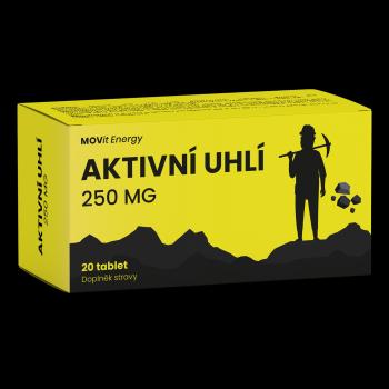 MOVIT ENERGY Aktívne uhlie 250 mg, 20 tabliet