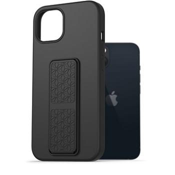 AlzaGuard Liquid Silicone Case with Stand pre iPhone 13 čierny (AGD-PCSS0026B)