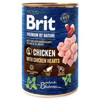 BRIT PREMIUM BY NATURE CHICKEN WITH HEARTS 400 G (294-100315)