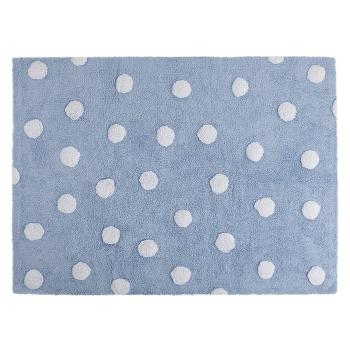 Ourbaby Polka dots rug - blue 32026-0 obdĺžnik 120 x 160 cm biela modrá