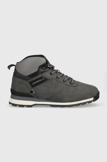 Členkové topánky O'Neill Grand Teton pánske, šedá farba,