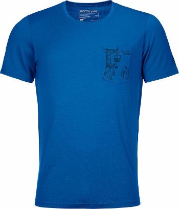 Ortovox Pánske termoprádlo 185 Merino Way To Powder T-Shirt M Just Blue XL