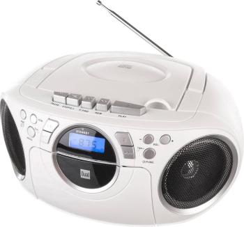 Dual P 70 CD-rádio FM AUX, CD, kazeta   biela