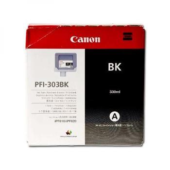 CANON PFI-303 BK - originálna cartridge, čierna, 330ml