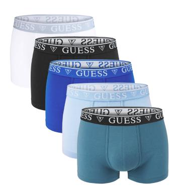 GUESS - boxerky 5PACK cotton stretch blue combo - limitovaná edícia-XXL (96-110 cm)