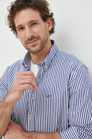 Bavlnená košeľa Paul&Shark pánska, tmavomodrá farba, regular, s golierom button-down