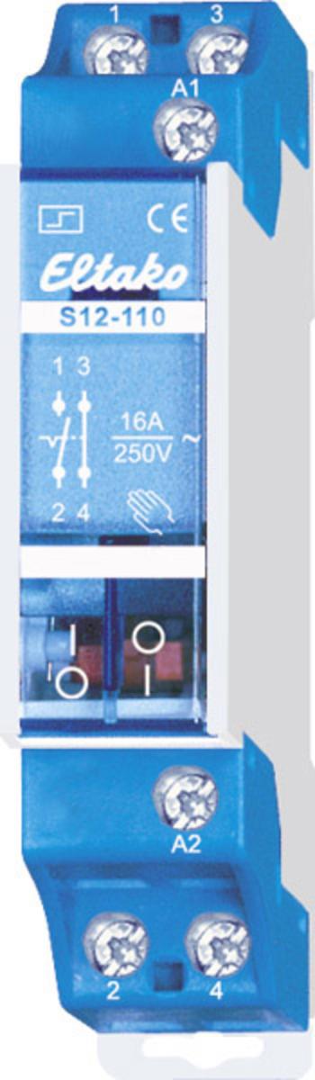 impulzný spínač montážna lišta Eltako S12-110-12V 1 rozpínací, 1 spínací 230 V 10 A 2300 W  1 ks