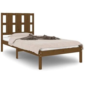 Rám postele medovo hnedý masívna borovica 100 × 200 cm, 3105593
