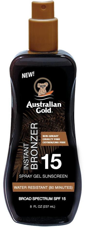 Australian Gold Spray Gel + Bronzer SPF15 237 ml