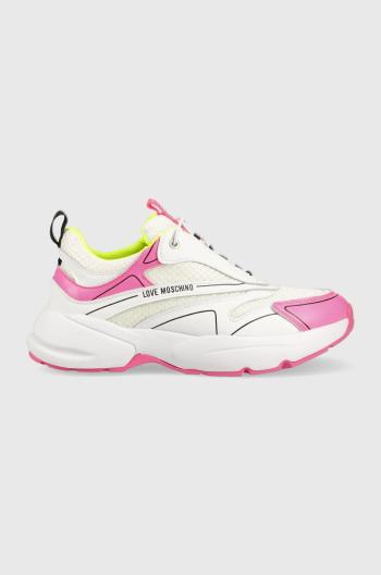 Tenisky Love Moschino Sneakerd Sporty 50 biela farba, JA15025G1G