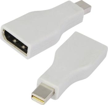 LogiLink CV0039 DisplayPort adaptér [1x zásuvka DisplayPort - 1x mini DisplayPort zástrčka] biela pozlátené kontakty