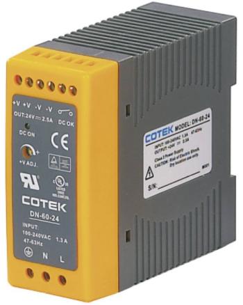 Cotek DN 60-48 sieťový zdroj na montážnu lištu (DIN lištu)  48 V/DC 1.25 A 60 W 1 x