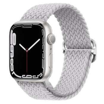 BStrap Elastic Nylon remienok na Apple Watch 42/44/45mm, pearl white (SAP013C42)