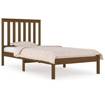 Rám postele medovo hnedý masívna borovica 75 × 190 cm Small Single, 3103806