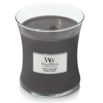 WoodWick Vonná sviečka váza Suede & Sandalwood 275 g