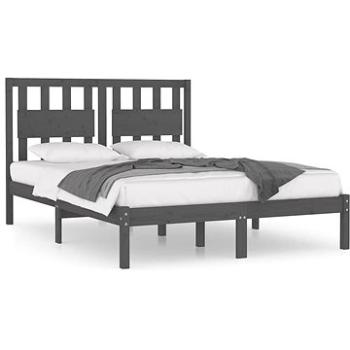 Rám postele sivý masívna borovica 120 × 190 cm Small Double, 3103905