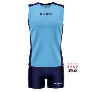 KIT VOLLEY PIPER CELESTE/BLU Tg. L