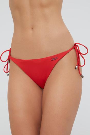 Brazílske plavkové nohavičky Karl Lagerfeld červená farba