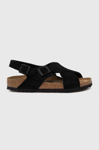 Semišové sandále Birkenstock Tulum SFB dámske, čierna farba