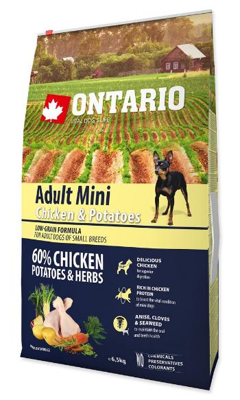 ONTARIO DOG ADULT MINI CHICKEN AND POTATOES AND HERBS (6,5KG)