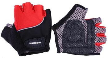 Cyklo a fitness rukavice WORKER  S900 Farba červená, Veľkosť XL