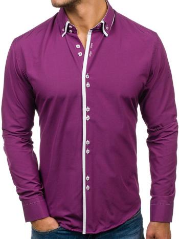 Pánska košeľa BOLF 1721 purpurová